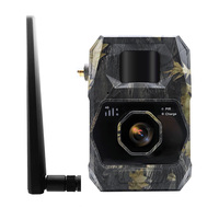 Caméra de surveillance de la faune 4G LTE, transmission sans fil sur le cloud, 12MP, 1296P, 90 degrés, déclenchement super rapide en 0,3 seconde, caméra de suivi