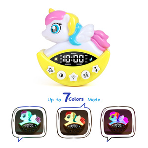 <span class=keywords><strong>Réveil</strong></span> numérique LED Licorne JIN PENG pour enfants avec veilleuse, <span class=keywords><strong>radio</strong></span> FM et fonction d'aide au sommeil – Cadeau idéal pour garçons et filles - Product Image 5