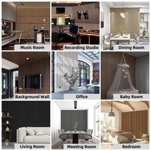 3D-панели Akupanel из рифленого дуба для звукопоглощения, акустические панели для стен и потолка - Product Image 6