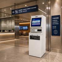 Kiosque tactile sur pied Jinrui FCM-501T 19 pouces, norme export, pour aéroport, hôtel, centre commercial, machine de change de devises