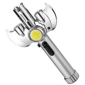 Briquet à <span class=keywords><strong>gaz</strong></span> butane LED COB, design <span class=keywords><strong>chalumeau</strong></span>, coupe-vent, rechargeable, idéal <span class=keywords><strong>pour</strong></span> la moxibustion et le barbecue - Product Image 4