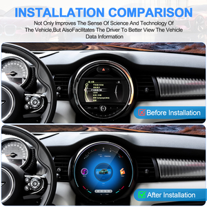 Navihua Nouveau design Android Car pour BMW MINI F54/F55/F56/F60 Écran LCD numérique 12 pouces Tableau de bord numérique CarPlay Stéréo 8 128 Go - Product Image 4