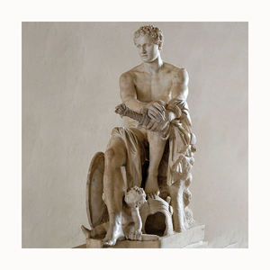 Statua di Uomo <span class=keywords><strong>Romano</strong></span> Nudo a Cavallo, Prezzi Personalizzati, Grande Scultura in Pietra Intagliata a Mano, Figura Moderna in Marmo, Schiuma+Legno Massiccio, Stile Occidentale - Product Image 4