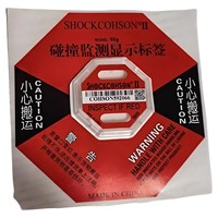 Papier adhésif indicateur de chocs 50G, étiquette d'expédition résistante aux chocs, dispositif de détection de chute ShockWatcher, forme hexagonale pour équipements fragiles