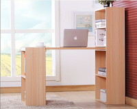 Bureau moderne avec étagère de rangement, bureau d'étude avec remise et étagère