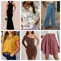 Inventario de Ropa al por Mayor, Ropa de Mujer, Tops Casuales a la Moda a Bajo Precio, Trajes de Baño, Vestidos, Shorts, Surtido Aleatorio