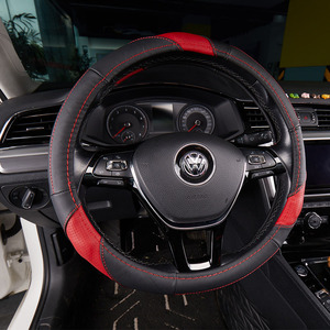 EKR - <span class=keywords><strong>Funda</strong></span> Universal Ecológica para <span class=keywords><strong>Volante</strong></span> de Coche, de Cuero Genuino Negro, para Coches Toyota, Honda y Benz - Product Image 1