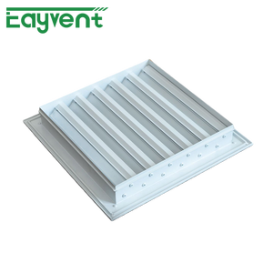 Grille de ventilation carrée en alliage <span class=keywords><strong>d</strong></span>'aluminium au design moderne pour cuisine, sous-sol, fenêtre, climatiseur, étanche à la pluie, durable et facile à installer - Product Image 1
