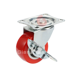 Nhà Máy Giá 1 Inch 1.25 Inch 1.5 Inch 2 Inch 2.5 Inch 3 Inch Nhựa Phẳng Xoay PVC Bánh Xe Caster Bánh Xe - Product Image 4