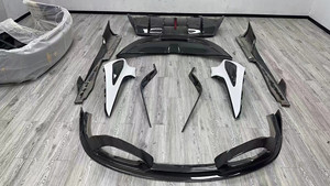 Nouveau kit carrosserie en fibre de carbone pour 720S, style Black Sail : lèvre avant, diffuseur, spoiler, capot, aile. - Product Image 2