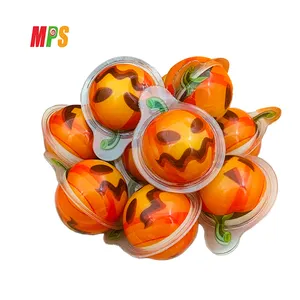 Holiday Candy Supplier Custom Wholesale Private Label Halal 3D Sweet Fruit Pumpkin Gummy