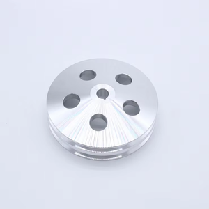 Polea de bomba de dirección asistida con llave de aluminio cromado de <span class=keywords><strong>2</strong></span> ranuras para Chevy GM 1972 - Product Image 2
