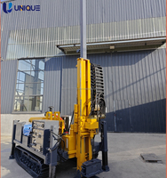 Foreuse hydraulique diesel complète avec pompe et engrenages, profondeur maximale de 800 m pour travaux de construction