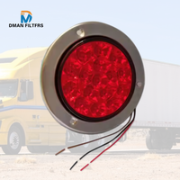 Feux arrière LED ronds personnalisés de 4 pouces pour remorque, clignotants, feux stop, 12V-24V, tension universelle, en stock