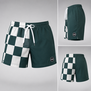 Custom Checkerboard Beach <b>Shorts</b> <b>Men</b> Quick Dry Board <b>Shorts</b> Summer Streetwear OEM ODM Private Label Beachwear Manufacturer - Product Image 3