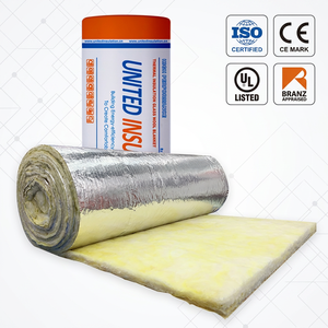 Couverture isolante en laine <span class=keywords><strong>de</strong></span> verre HD R30 certifiée UET ATSM C1304 avec feuille <span class=keywords><strong>d</strong></span>'aluminium 8'' pour toiture <span class=keywords><strong>de</strong></span> bâtiment <span class=keywords><strong>m</strong></span>étallique aux États-Unis - Product Image 2