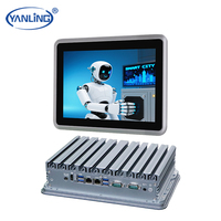 Panel PC Industri Layar Sentuh Resistif FHD 21,5 Inci Berkinerja Tinggi Intel I5-1235U Generasi ke-12 HD-MI 2 LAN LVDS untuk Terminal Bandara