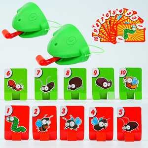 Jeu de soufflage de cartes en forme de langue de grenouille pour enfants, jeu de société interactif parent-enfant, jouet éducatif pour enfants de 4 à 6 ans - Product Image 4