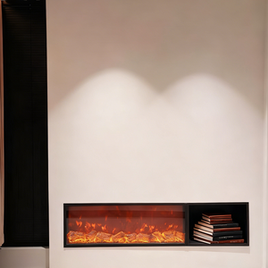 Chimenea Eléctrica Empotrable con Cuerpo Metálico, Llama LED de Simulación, para Proyectos de Hoteles y Apartamentos, Pedidos al por Mayor OEM - Product Image 6
