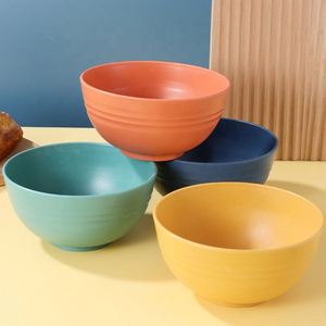 4PCS Safe BPA Free Eco Friendly Big Eating <b>Bowls</b> Unbreakable Large <b>Cereal</b> Wheat <b>Straw</b> <b>Bowls</b> Set - Product Image 6