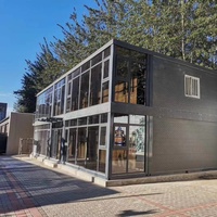 Maison préfabriquée en conteneur de luxe à deux étages, décorative et bon marché, à vendre