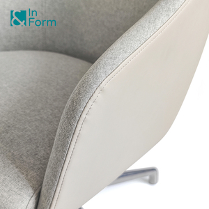 Diseñador moderno moldeado en frío espuma reposabrazos giratorio ocio silla hogar Oficina recepción sillas - Product Image 5