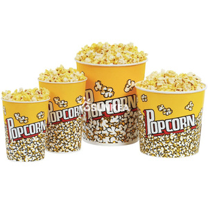 Vaso de papel ecológico de pared simple para <span class=keywords><strong>palomitas</strong></span> con revestimiento de PE, para galletas y <span class=keywords><strong>palomitas</strong></span>, 100% personalizable - Product Image 1