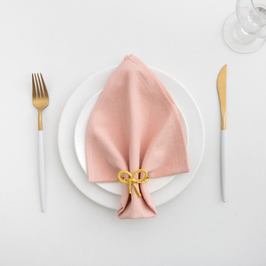 Personalización de fábrica, LOGOTIPO bordado, mesa de banquete, decoración de restaurante, servilleta de mesa de tela de algodón 100% lavable elegante - Product Image 6