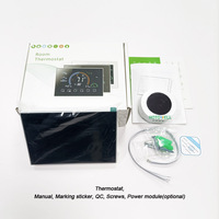 Pengatur suhu wifi, termostat cerdas tombol sentuh 24V untuk sistem rumah HVAC