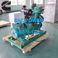 Générateur diesel de système d'alimentation DCEC 4B3.9-G2 16KW 20KVA 4 temps 4 cylindres en ligne groupe électrogène de bateau marin avec alternateur Stamford