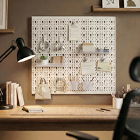 Organisateur d'outils mural en métal perforé pour garage, système de rangement avec accessoires pour atelier et salle d'outillage