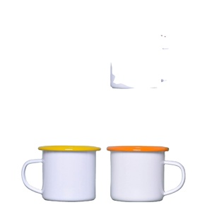 Good Quality Logo Custom 12oz <b>Enamel</b> Sublimation <b>Mug</b> Outdoor Camping Christmas Coffee <b>Mug</b> for Travel Camping - Product Image 1