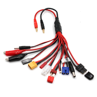 Adaptateur multifonctionnel 4,0 mm Banana XT30 XT60 EC3, câble de raccordement en silicone à contact en cuivre pour chargeur Lipo RC, jouets télécommandés