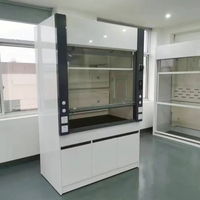 Hotte à fumées chimiques de laboratoire de 1500 mm (5 pieds) avec contrôleur à écran tactile intelligent et armoire de base