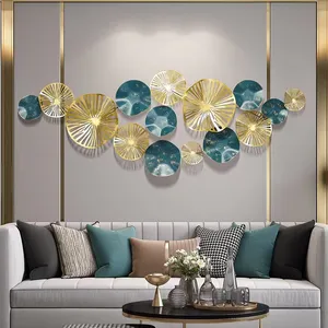 162*60Cm Uitstekend Ontwerp Indoor Decoratie Licht Luxe 3d Ijzeren Muur Art Decor Huis Muur Opknoping Metalen Decor Voor Woonkamer