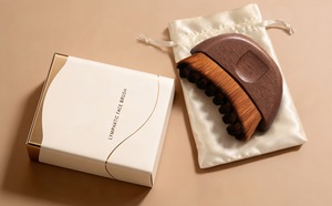 Spazzola per il Viso con Logo Personalizzato - Design Ergonomico per Drenaggio Preciso della Pelle e Massaggio, Allevia la Fatica, Dry Brushing - Product Image 6