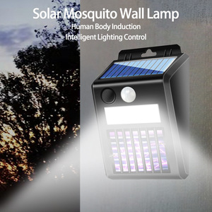 Lampe murale solaire anti-moustiques LED extérieure étanche avec détection de présence humaine et contrôle intelligent de l'éclairage - Product Image 2