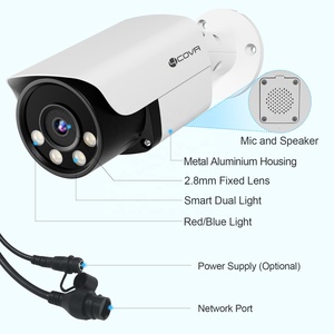 4COVR 8MP 安全网络摄像机 4K 全彩户外 IP67 子弹型闭路电视摄像头 AI 主动威慑 双光警报器 双向音频 - Product Image 5