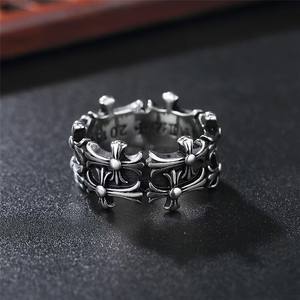 Anelli a Croce Retrò Punk alla Moda, Stile Hip Hop, Anelli a Croce Grandi Regolabili per Donne e Uomini, Idee Regalo - Product Image 4