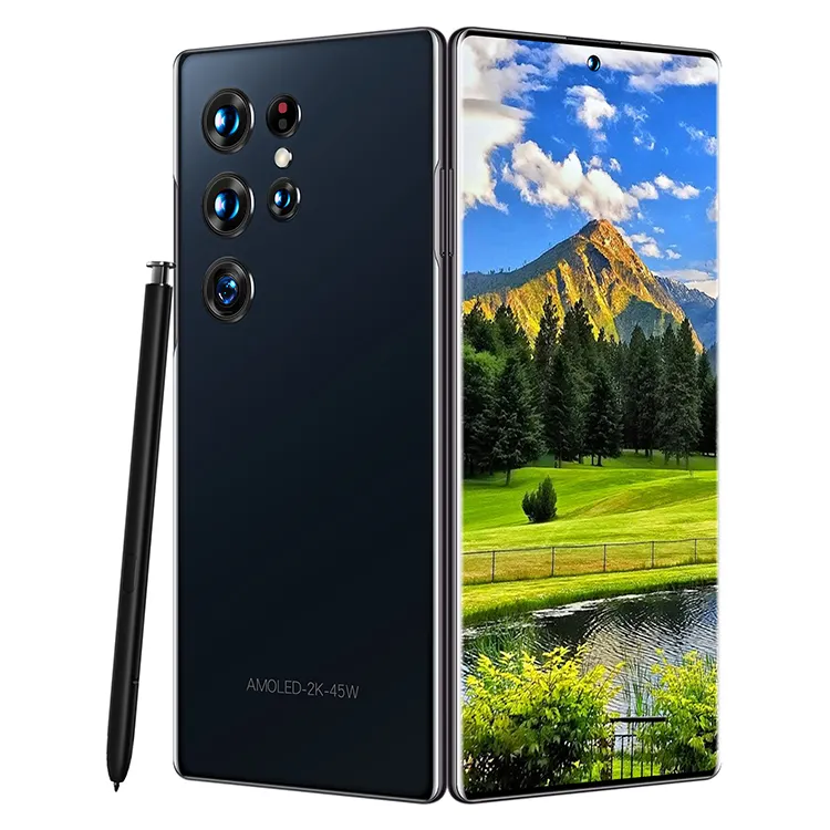 Wholesale S22 Ultra smart phone 7.3inch HD Full Screen 16gb+ 1TB Dual SIM Mobile Phone Android 3g 4g 5g Android Smartphone