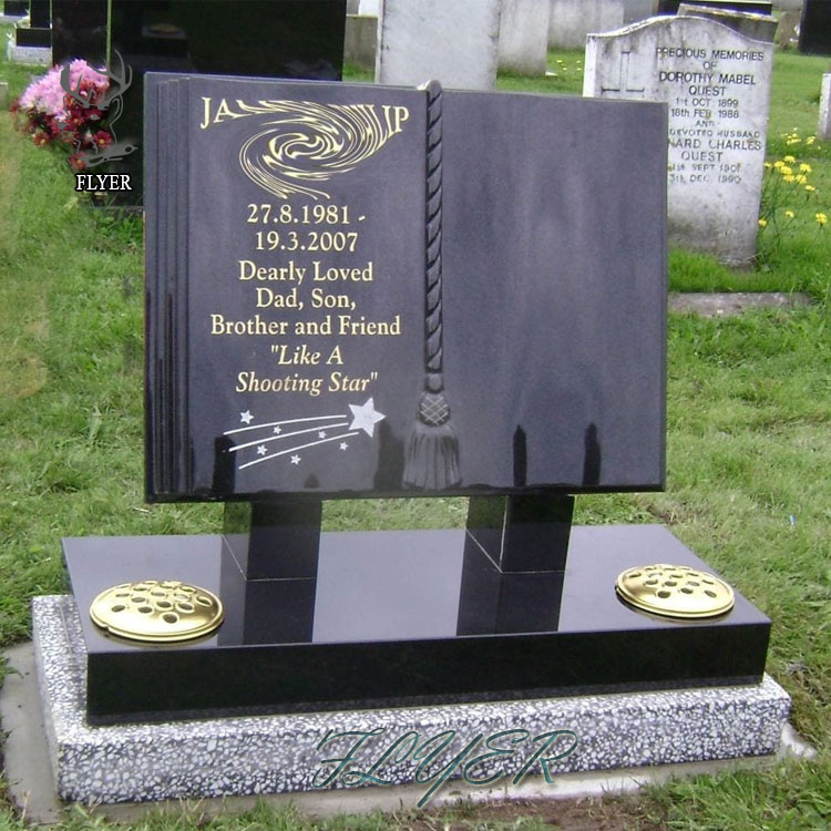 tombstones granite with a photo