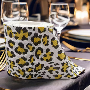 Anyou 300 feuilles de <span class=keywords><strong>papier</strong></span> <span class=keywords><strong>toilette</strong></span> imprimé léopard Jungle Safari Animal Zoo Souvenir pour la mise en page Décorations de fête à thème - Product Image 2