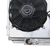 Radiateur entièrement en aluminium avec cache-ventilateur pour Ford Mustang / Mercury Cougar V8 1967-1970
