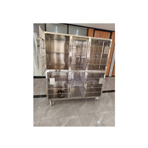 Jaula <span class=keywords><strong>para</strong></span> gatos Caniles veterinarios a prueba de mascotas, jaula de tanque de oxígeno <span class=keywords><strong>para</strong></span> <span class=keywords><strong>perros</strong></span> de acero inoxidable - Product Image 1