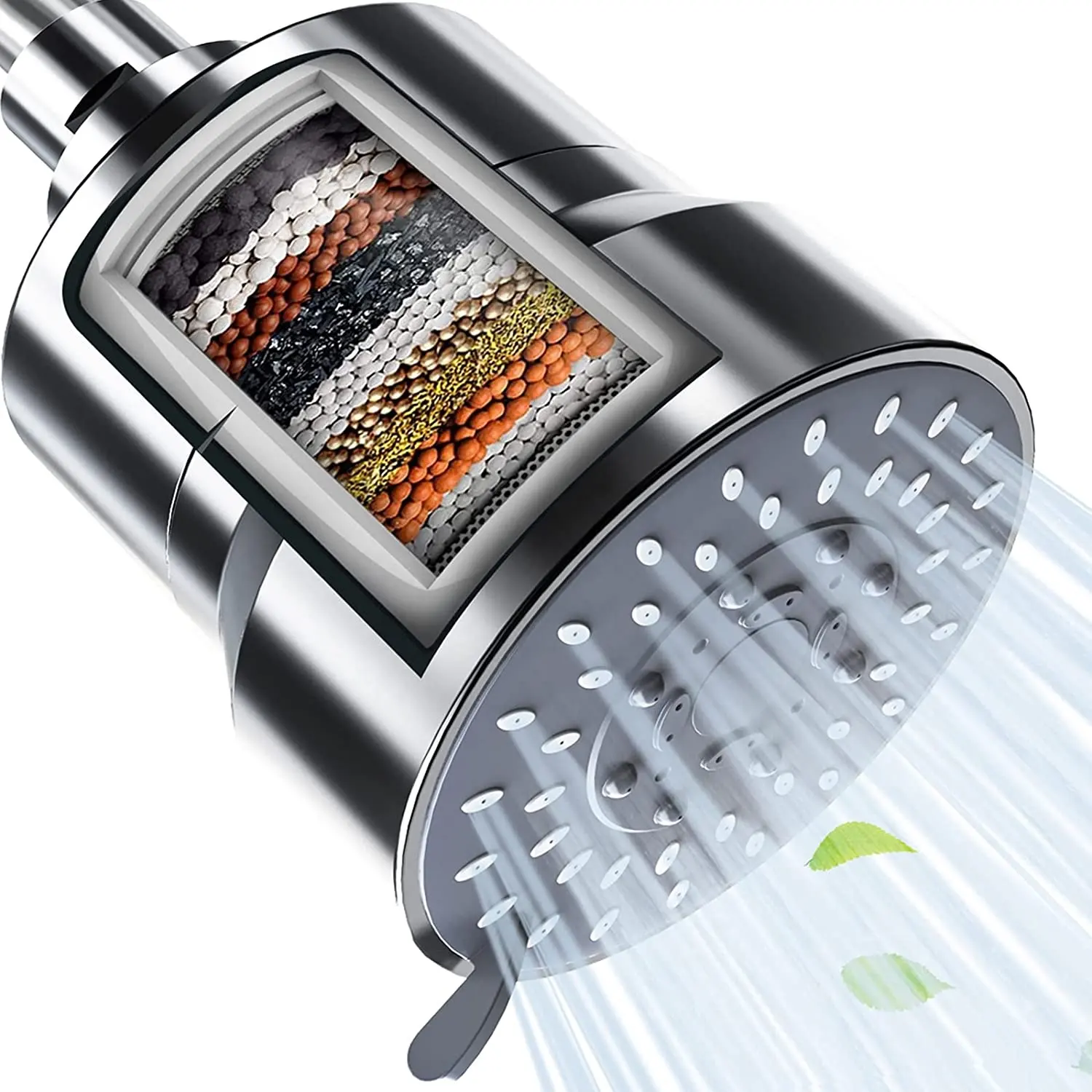 2023 yeni Model 5 sprey ayarı duş su filtresi Vitamin karbon yağmur güz duş başlığı 16 sahne duş filtresi