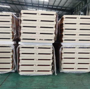 壁と屋根用の断熱カラーコーティングPU <span class=keywords><strong>PIR</strong></span> <span class=keywords><strong>PUR</strong></span> EPSPufポリウレタンスチールサンドイッチパネル価格 - Product Image 4