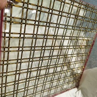 Offre spéciale : rideau de séparation en maille métallique en acier inoxydable bronze antique, utilisé pour les hôtels, restaurants, halls d'entrée et ascenseurs.