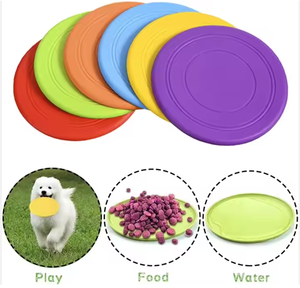 Düşük fiyat yumuşak Frisbeed <span class=keywords><strong>Pet</strong></span> oyuncaklar yuvarlak eğitim TPR uçan disk Bite dayanıklı Frisbeed köpek oyuncaklar eğitim köpek için Bite dayanıklı - Product Image 4