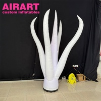 Modèle de corail blanc gonflable sur mesure pour la décoration d'événements, ornements de ballons gonflables en forme de corail marin