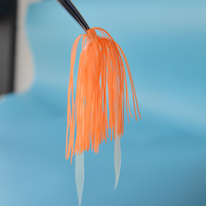 Vente en gros, jupes de pêche en silicone bon marché, jupe parapluie, leurre de pêche en caoutchouc avec cravate - Product Image 3